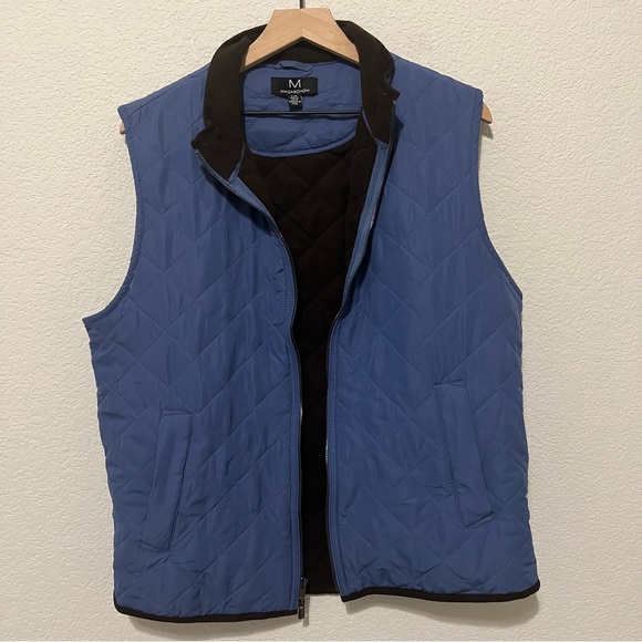 Magaschoni Jackets & Coats Magaschoni Blue Soft Puffer Vest Poshmark